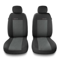 Coprisedili anteriori compatibili con Seat Leon I, II, III (1999-2019) - fodere sedili universali - set coprisedili auto - 2UNE-2