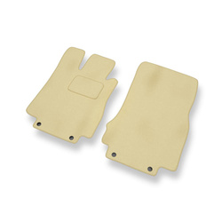Premium tappetini auto in velluto compatibili con Mercedes-Benz CL W215 (1999-2006) - tappeti auto beige