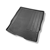 Vasca baule compatibile con Opel Vivaro C Van (03.2019-....) - versione autovettura per trasporto di persone (station wagon/tour); dietro la 2a fila di sedili; interasse lungo - tappetino per bagagliaio - tappeto bagagliaio per auto