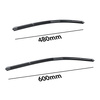 Spazzole tergicristallo anteriori compatibili con Chevrolet Malibu Berlina (03.2012-2016) - tergicristalli auto - lame tergilunotto - spazzole piatte