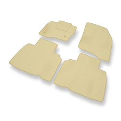 Premium tappetini auto in velluto compatibili con Ford Edge (2016-2020) - tappeti auto beige