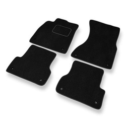 Premium tappetini auto in velluto compatibili con Audi A7 I 4G (2010-2017) - tappeti auto nero