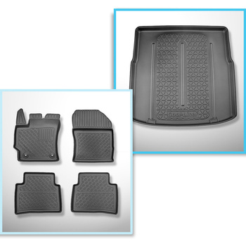 Completo di tappetini e tappetino per bagagliaio TPE per: Suzuki Swace 11.2020-.