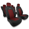 Coprisedili compatibili con Alfa Romeo 145 (1994-2000) - fodere sedili universali - set coprisedili auto - S-RD