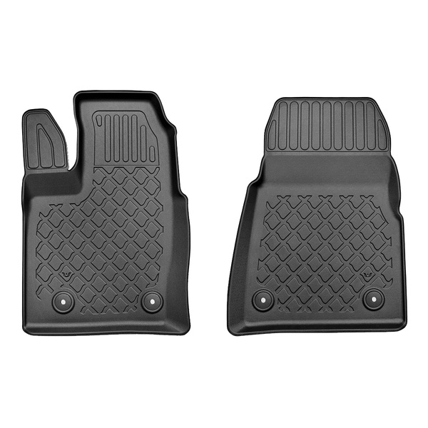 Tappetini Auto in TPE compatibili con Ford Tourneo Custom Van (01.2013-....) - anche per la versione ibrida; con cambio automatico - tappeti auto neri