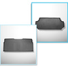 Completo di tappetini e tappetino per bagagliaio TPE per: Mercedes-Benz Vito BASE 10.2014-.... (Tourer) - dietro la 3a fila di sedili; versione lunga (interasse 3.200 mm, lunghezza auto 5.140 mm); seconda fila