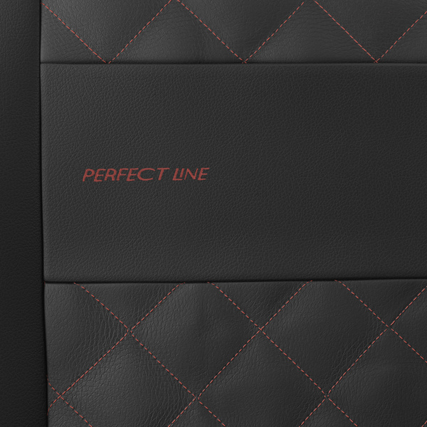 Coprisedili anteriori compatibili con Alfa Romeo Giulietta (2010-2020) - fodere sedili universali - set coprisedili auto - PRP-RD