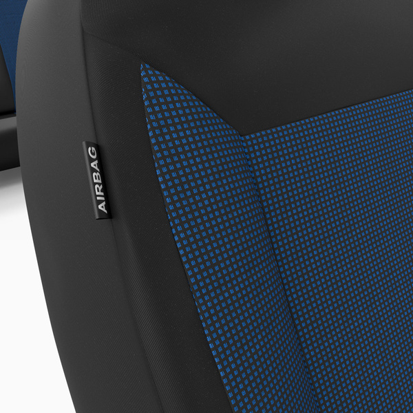 Coprisedili compatibili con Alfa Romeo Stelvio (2017-....) - fodere sedili universali - set coprisedili auto - RYL-BL