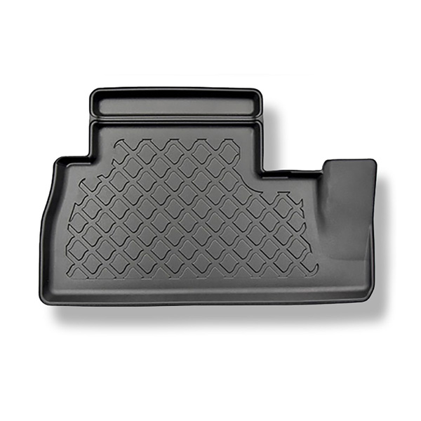 Tappetini Auto in TPE compatibili con Citroen e-Berlingo III Van (09.2021-....) - 5 o 7 posti; senza la terza fila di sedili; sia versione corta che lunga; sedili 1a fila sia regolabili che non regolabili - tappeti auto neri