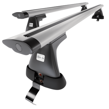 Barre portatutto in alluminio compatibili con Volkswagen Passat B7 Berlina (2010-2014) - senza punti di fissaggio di serie - portapacchi auto colore argento - portabagagli barre da tetto