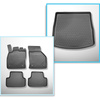 Completo di tappetini e tappetino per bagagliaio TPE per: Seat Leon III 5F 01.2014-03.2020 (Sportstourer)