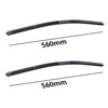 Spazzole tergicristallo anteriori compatibili con Mercedes-Benz Classe M W163 SUV (03.1998-06.2005) - tergicristalli auto - lame tergilunotto - spazzole piatte