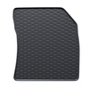 Tappetini auto in gomma compatibili con Peugeot Partner III (2018-....) - tappeti gomma - nero