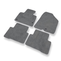 Premium tappetini auto in velluto compatibili con Hyundai Santa Fe III (2012-2018) - tappeti auto grigio