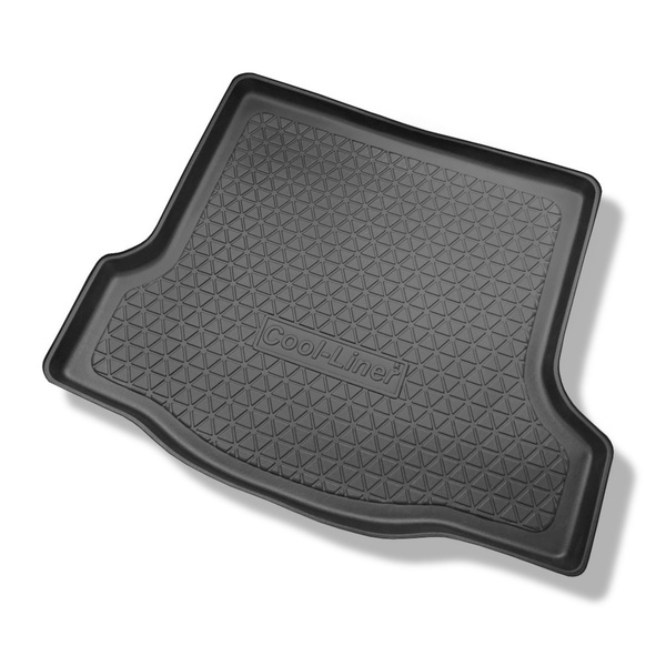 Vasca baule compatibile con Dacia Logan II Berlina (03.2013-12.2020) - tappetino per bagagliaio - tappeto bagagliaio per auto