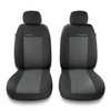 Coprisedili anteriori compatibili con Seat Toledo I, II, III, IV (1991-2019) - fodere sedili universali - set coprisedili auto - 2UNE-2