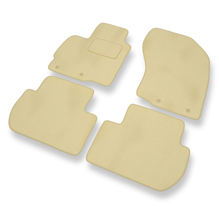 Premium tappetini auto in velluto compatibili con Mitsubishi Outlander II (2006-2012) - tappeti auto beige