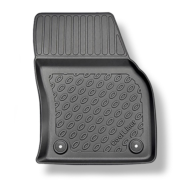 Tappetini Auto in TPE compatibili con Audi Q3 F3 SUV, Sportback (09.2019-....) - anche per la versione ibrida TFSI e Plug-in Hybrid - tappeti auto neri