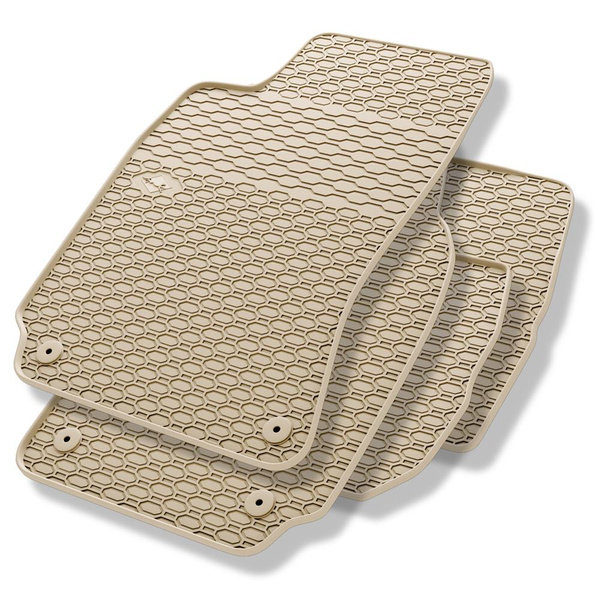 Tappetini auto in gomma compatibili con Volkswagen Passat B5 (1996-2005) - tappeti gomma - beige