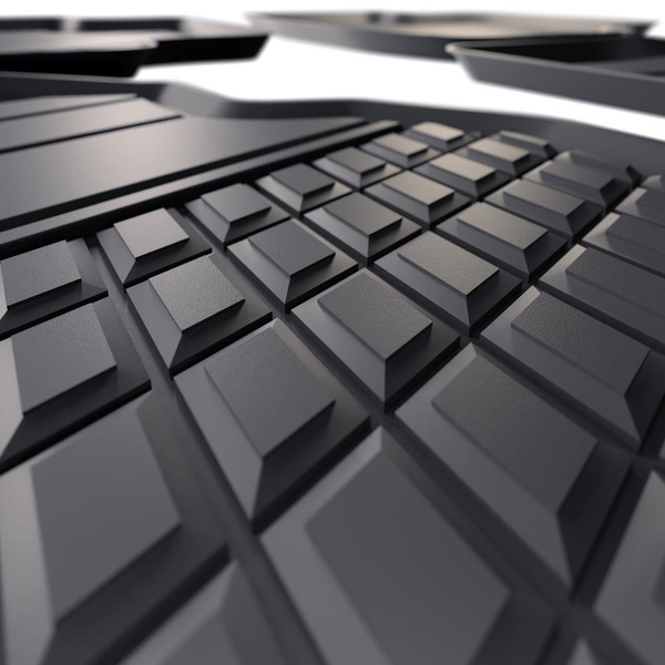 Tappetini Auto in TPE compatibili con Volkswagen T-Cross SUV (2018-....) - tappeti auto neri