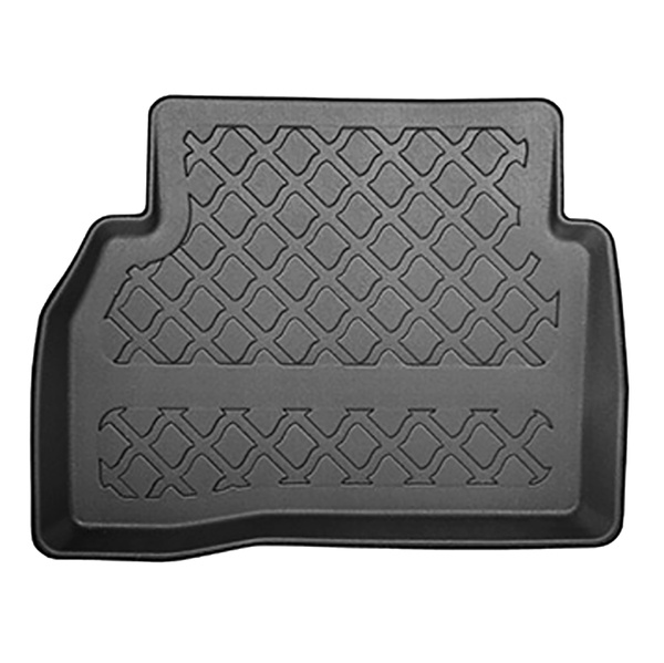 Completo di tappetini e tappetino per bagagliaio TPE per: Mercedes-Benz Classe C W205 03.2014-11.2020 (Berlina) - sedili posteriori pieghevoli (divisi); ala destra rimovibile nei modelli con grata laterale