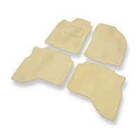 Premium tappetini auto in velluto compatibili con Mitsubishi Pajero Sport I (1996-2008) - tappeti auto beige