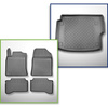 Completo di tappetini e tappetino per bagagliaio TPE per: Kia XCeed Plug-in Hybrid 02.2020-.... (Crossover)