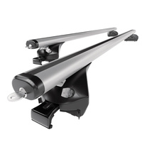 Barre portatutto in alluminio compatibili con BMW iX3 G08 SAV (2021-....) - corrimano integrati - portapacchi auto colore argento - portabagagli barre da tetto