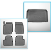 Completo di tappetini e tappetino per bagagliaio TPE per: Peugeot 208 II 06.2019-.... (Hatchback) - non per la versione elettrica e ibrida