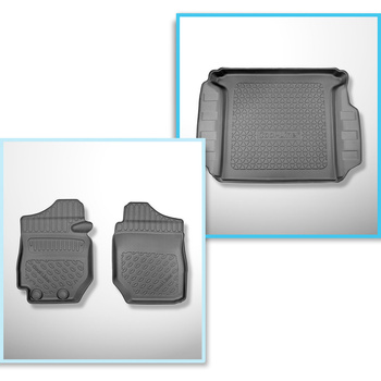 Completo di tappetini e tappetino per bagagliaio TPE per: Suzuki Jimny II GJ Pro
