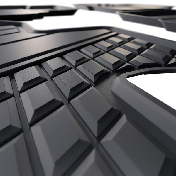 Tappetini Auto in TPE compatibili con Hyundai Tucson III HEV Hybrid SUV (2020-....) - tappeti auto neri