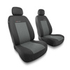 Coprisedili anteriori compatibili con Fiat Palio I, II (1996-2004) - fodere sedili universali - set coprisedili auto - 2UNE-2