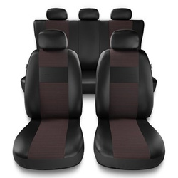 Coprisedili compatibili con Seat Leon I, II, III (1999-2019) - fodere sedili universali - set coprisedili auto - EXL-5