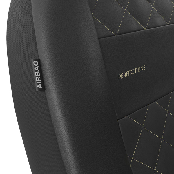 Coprisedili anteriori compatibili con Alfa Romeo Superb (2000-2010) - fodere sedili universali - set coprisedili auto - PRP-BE