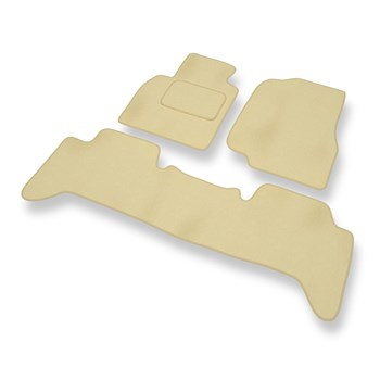 Premium tappetini auto in velluto compatibili con Toyota Land Cruiser J100 (1998-2007) - tappeti auto beige