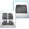 Completo di tappetini e tappetino per bagagliaio TPE per: Opel Astra J GTC 10.2011-2015 (Coupé) - bagagliaio inferiore