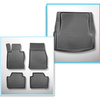 Completo di tappetini e tappetino per bagagliaio TPE PREMIUM per: BMW 3 F30 01.2012-02.2019 (Berlina) - X-drive