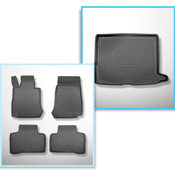 Completo di tappetini e tappetino per bagagliaio TPE PREMIUM per: Mercedes-Benz 