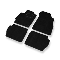 Premium tappetini auto in velluto compatibili con Mazda 2 II (2007-2014) - tappeti auto nero