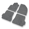 Premium tappetini auto in velluto compatibili con Ford Fiesta V (2002-2008) - tappeti auto grigio