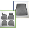 Completo di tappetini e tappetino per bagagliaio TPE per: Mercedes-Benz EQS V297 09.2021-.... (Berlina)