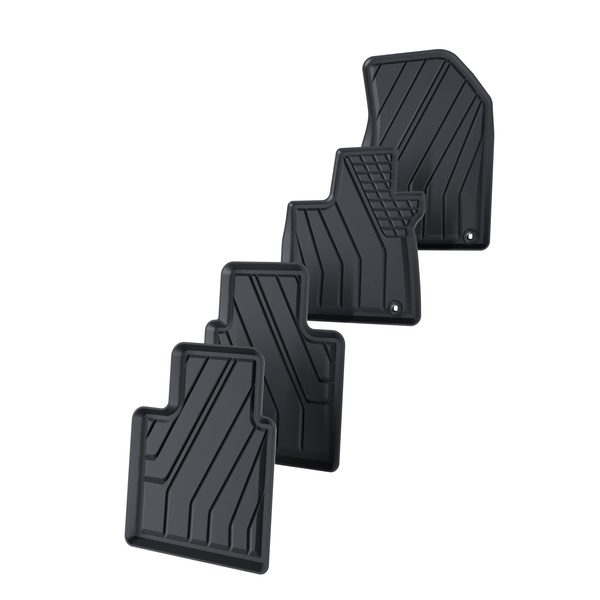 Tappetini Auto in TPE compatibili con MG HS PHEV Crossover (2024-....) - tappeti auto neri