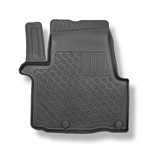 Completo di tappetini e tappetino per bagagliaio TPE PREMIUM per: Opel Vivaro B 09.2014-02.2019 (Van) - versione autovettura per trasporto di persone (station wagon/tour); dietro la 3a fila di sedili; versione lunga (Long); sedili non scorrevoli, montati