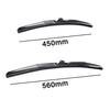 Spazzole tergicristallo anteriori compatibili con Alfa Romeo 159 Berlina, Sportwagon (06.2005-12.2011) - tergicristalli auto - lame tergilunotto - spazzole ibride