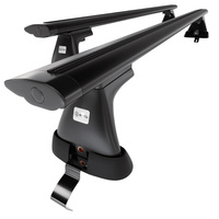 Barre portatutto in alluminio compatibili con Volkswagen Passat B7 Berlina (2010-2014) - senza punti di fissaggio di serie - portapacchi auto colore nero - portabagagli barre da tetto