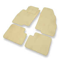 Premium tappetini auto in velluto compatibili con Fiat Grande Punto (2005-2012) - tappeti auto beige