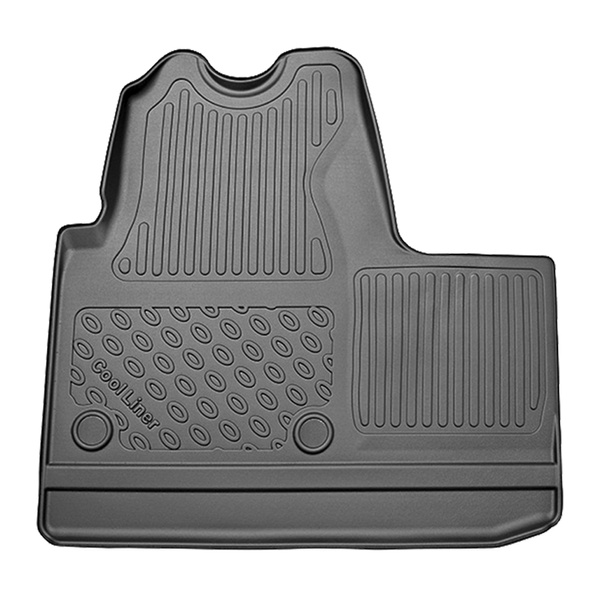 Tappetini Auto in TPE compatibili con Opel Movano B Van (02.2010-04.2021) - tappeti auto neri