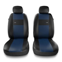 Coprisedili anteriori compatibili con Audi A8 D2, D3, D4, D5 (1994-2019) - fodere sedili universali - set coprisedili auto - 2XL-BL