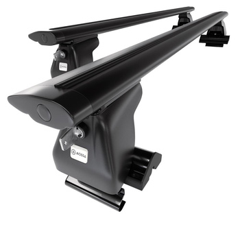 Barre portatutto in alluminio compatibili con Chrysler PT Cruiser Monovolume (2001-2010) - senza punti di fissaggio di serie - portapacchi auto colore nero - portabagagli barre da tetto