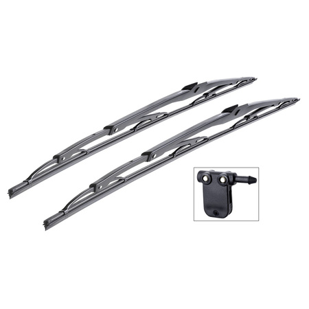 Spazzole tergicristallo anteriori compatibili con Renault Premium Camion (1996-2014) - tergicristalli auto - lame tergilunotto - spazzole standard